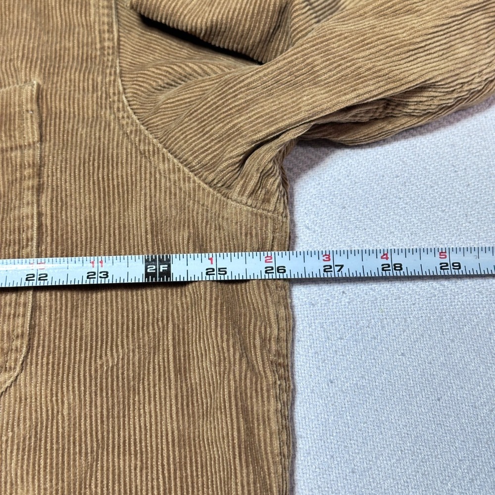 Vintage 90s Planet Mars Snickers Button Up Shirt Mens XL Corduroy Caramel Brown - Picture 7 of 11